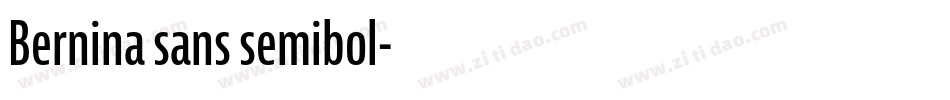 Bernina sans semibol字体转换